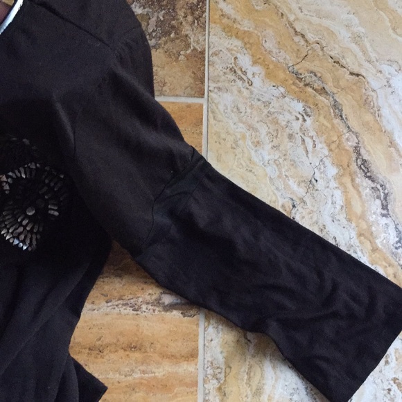 Bellagio Las Vegas black/silver butterfly appliqué - Picture 5 of 8